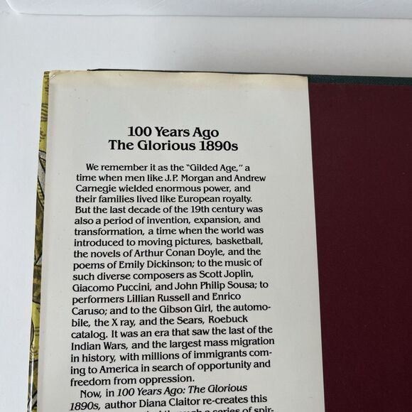 100 Years Ago The Glorious 1890s Hardcover Book with Dust Jacket - Picture 5 of 10